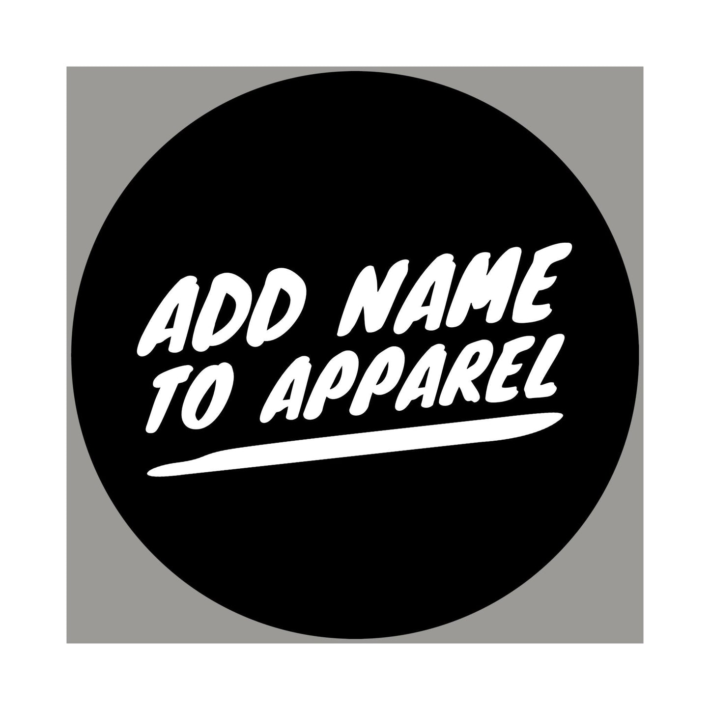**Add Name and or # to Apparel (PLEASE READ DESCRIPTION AND FOLLOW INSTRUCTIONS)