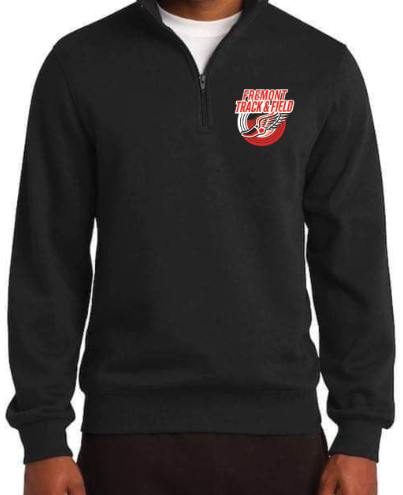 OVER-SIZED 1/4 ZIP SWEATSHIRT